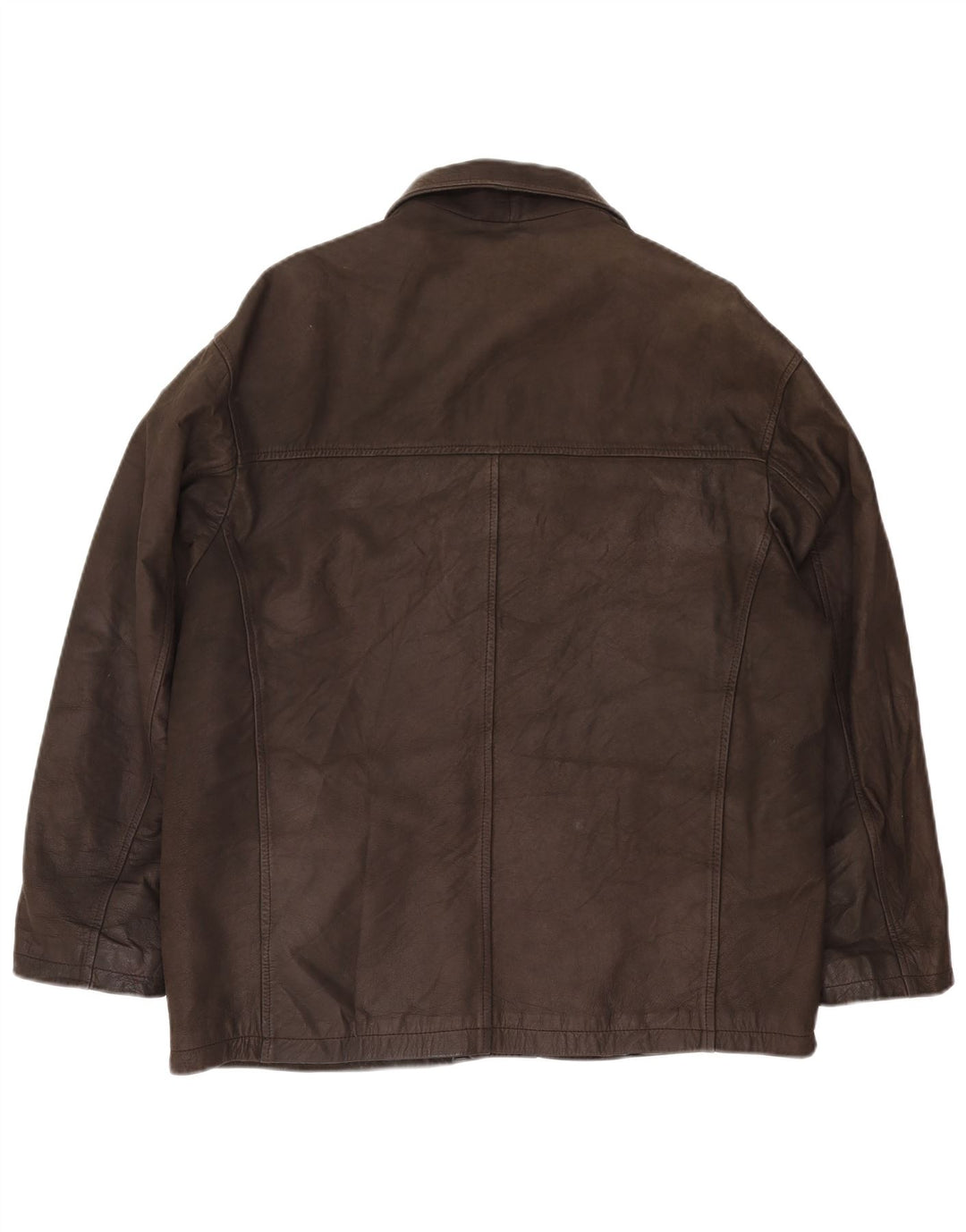 Clinton Herren Lederjacke UK 40 Großes braunes Leder