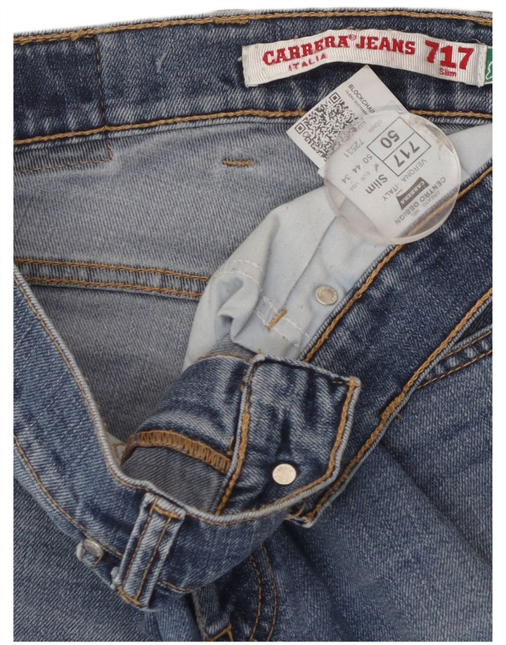 Carrera Herren 717 Slim Jeans IT 50 Large W34 L30 Blaue Baumwolle