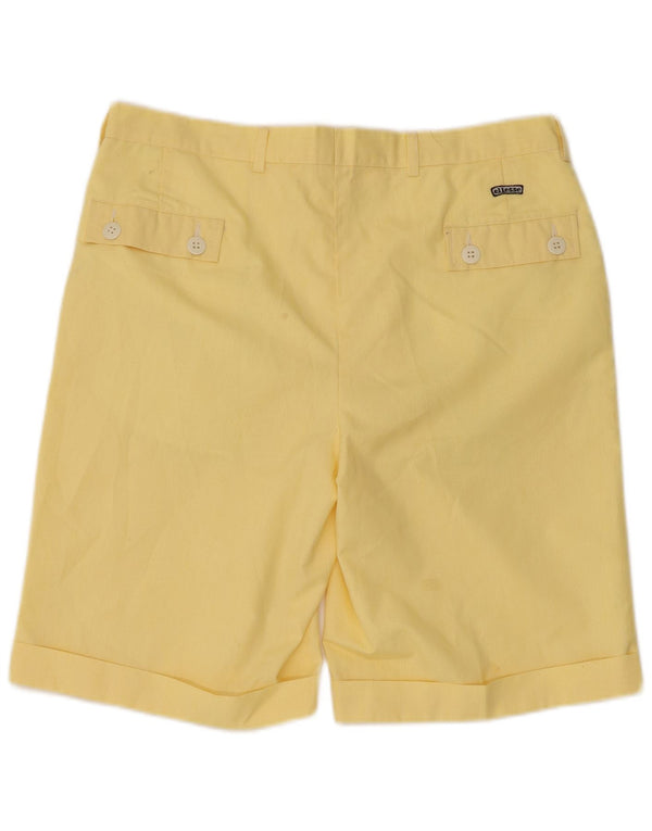 Ellesse Mens Pegged Chino Shorts W34 Large Gelb