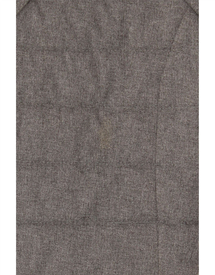 Conte of Florence Damen-Blazer mit Kapuze, wattierte Jacke, IT 42, Mittelgrau
