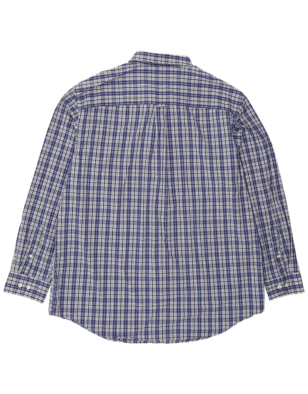 Izod Herren-Hemd, groß, 2XL, blau kariert, Baumwolle