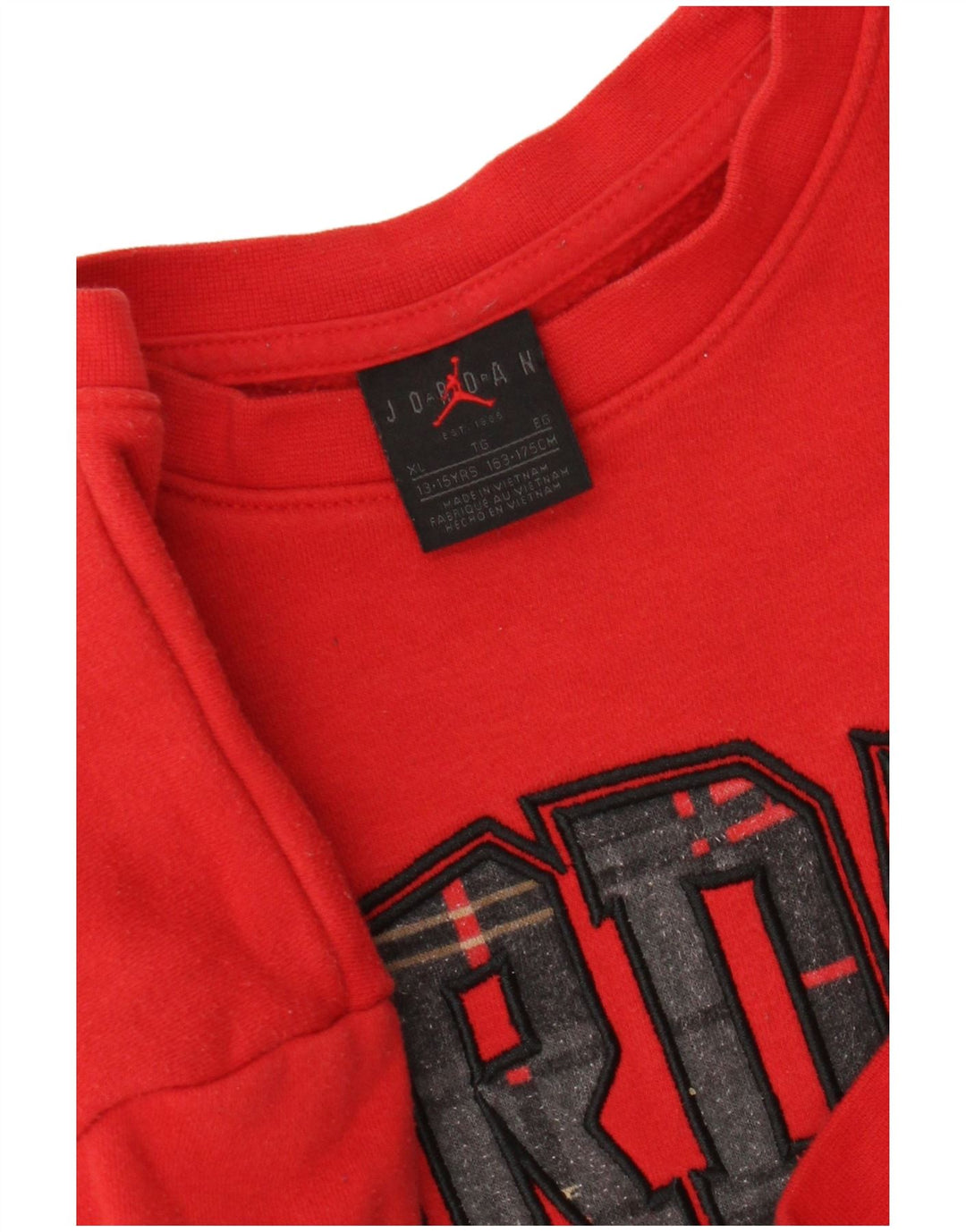 Jordan Jungen-Sweatshirt mit Grafik, 13–14 Jahre, XL, Rot