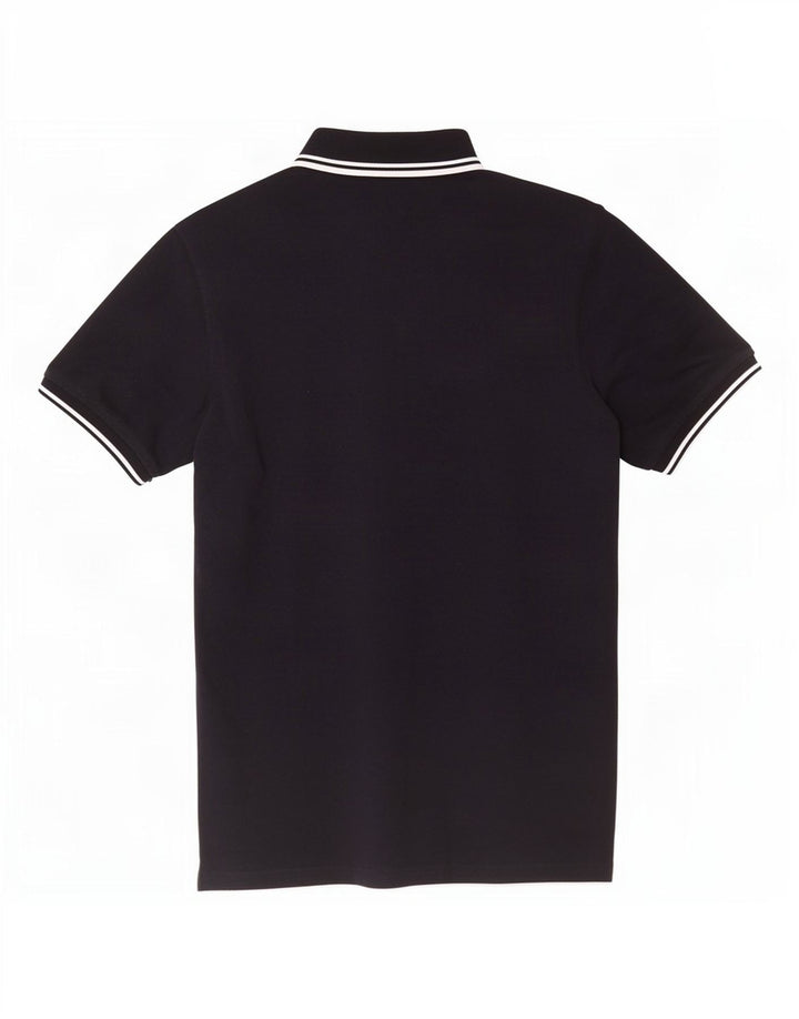 Fred Perry Herren-Poloshirt, klein, marineblau, gestreift, Baumwolle