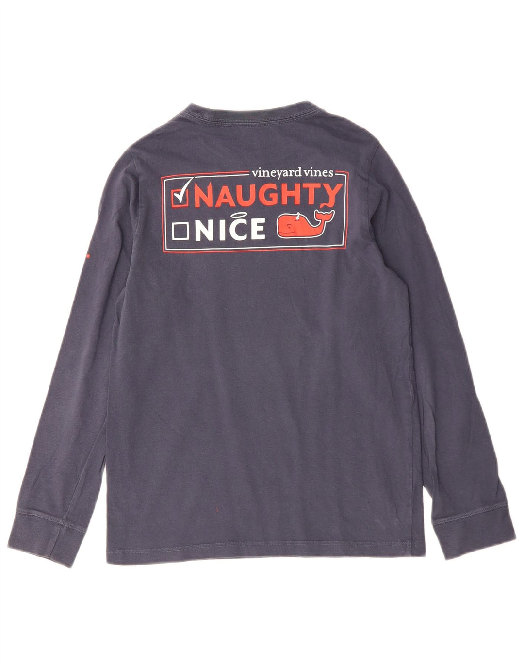 Vineyard Vines Langarmshirt mit Grafik für Jungen, 11–12 Jahre, Größe S, Marineblau