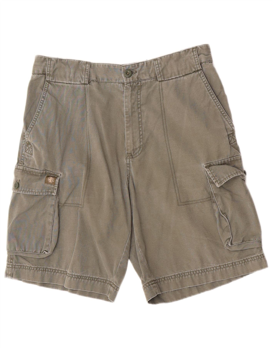 Izod Herren Cargo-Shorts W32 Medium Khaki Baumwolle