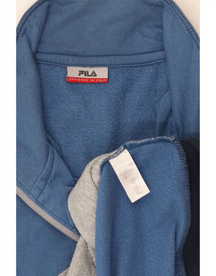 Fila Herren-Trainingsanzug-Oberteil, Jacke, XL, mehrfarbig, Colourblock-Baumwolle