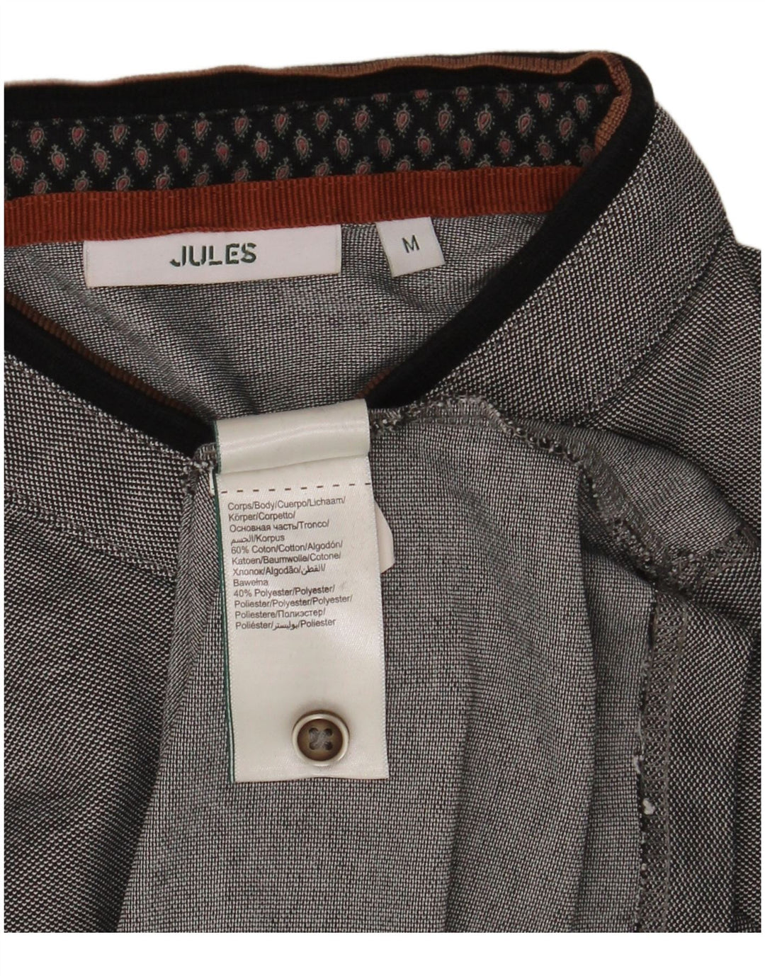 Jules Herren-Poloshirt aus mittelgrauer Baumwolle