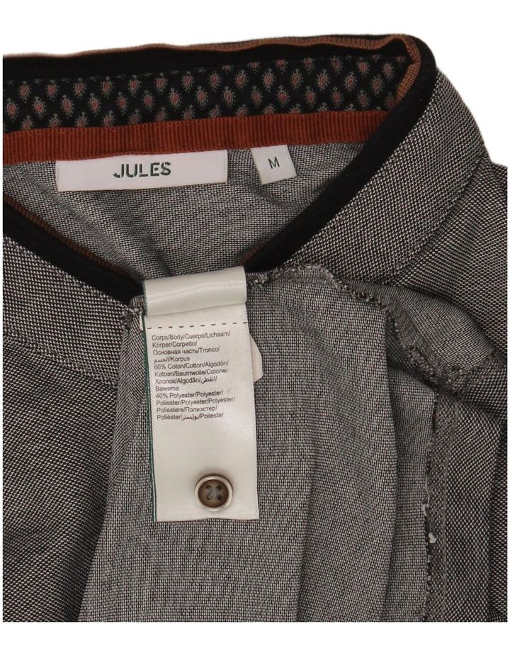 Jules Herren-Poloshirt aus mittelgrauer Baumwolle