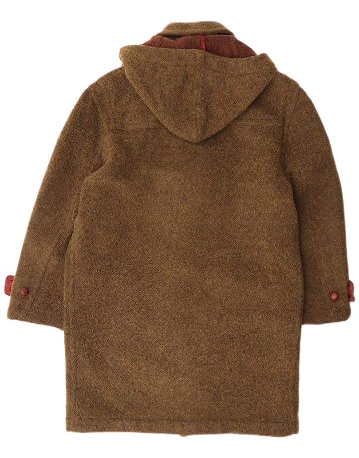 Ciao übergroßer Damen-Dufflecoat mit Kapuze IT 44, mittlere Khaki-Wolle