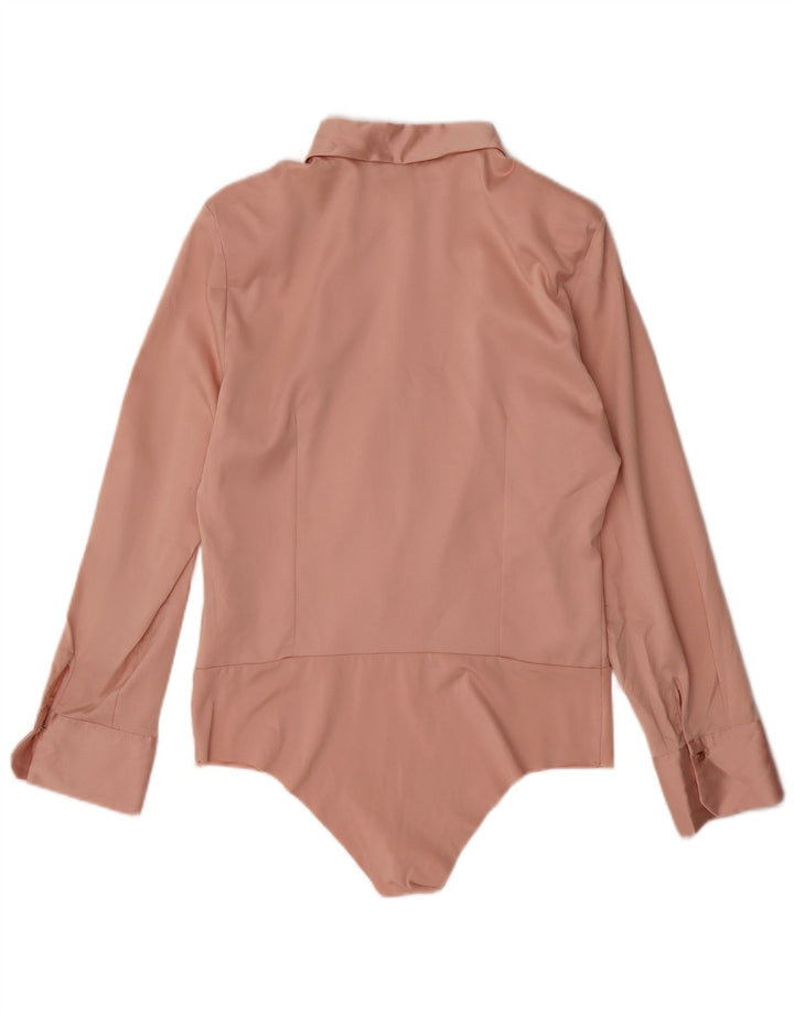 Zara Damen-Hemd-Body, Gr. 44, groß, rosa, Polyester