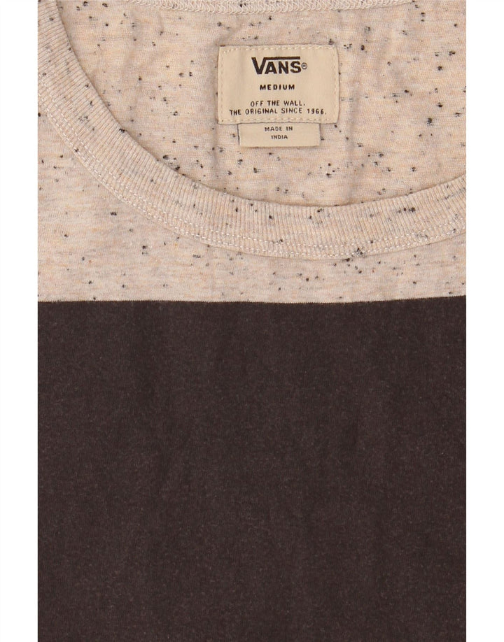 VANS Mens T-Shirt Top Medium Black Colourblock Cotton Vintage Vans and Second-Hand Vans from Messina Hembry 