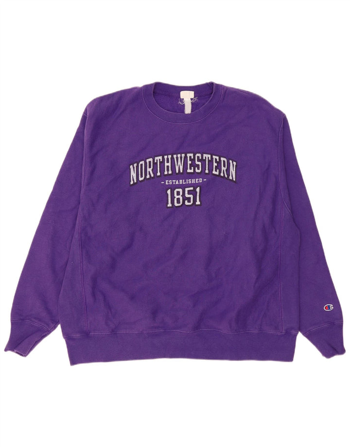 Champion Herren Grafik-Sweatshirt-Pullover XL Lila