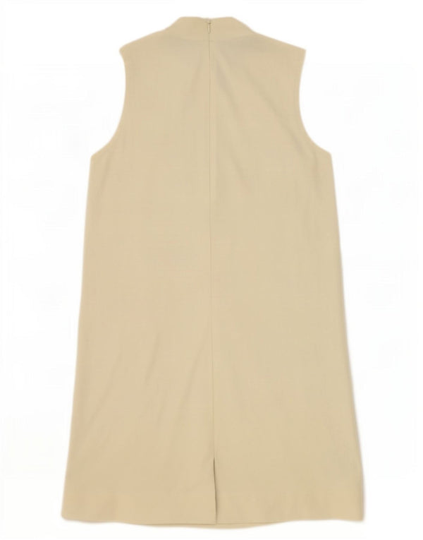 Nike Damen ärmelloses T-Shirt-Kleid UK 10 Small Gelb Baumwolle