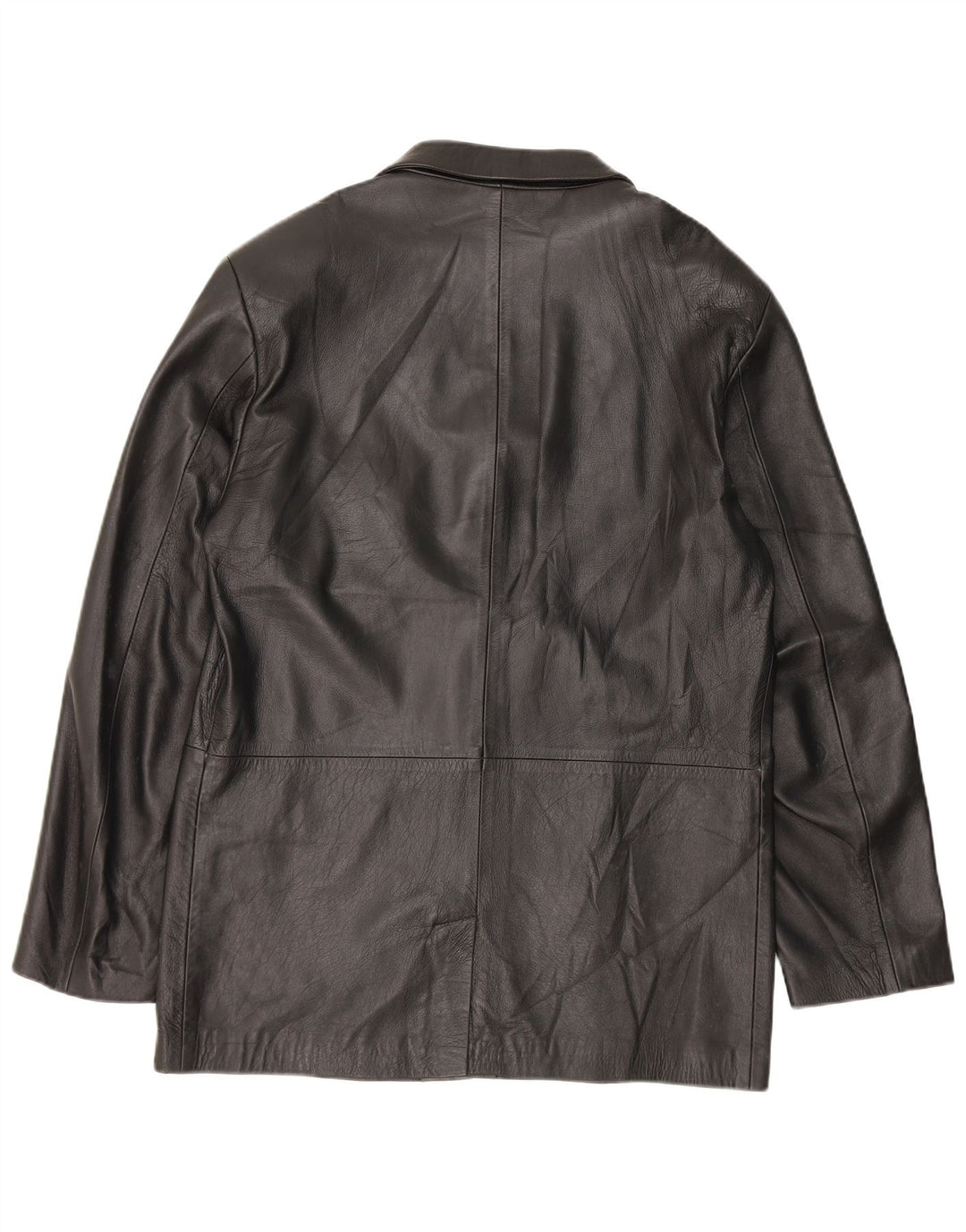 Vintage Herren Lederjacke IT 52 XL Schwarz