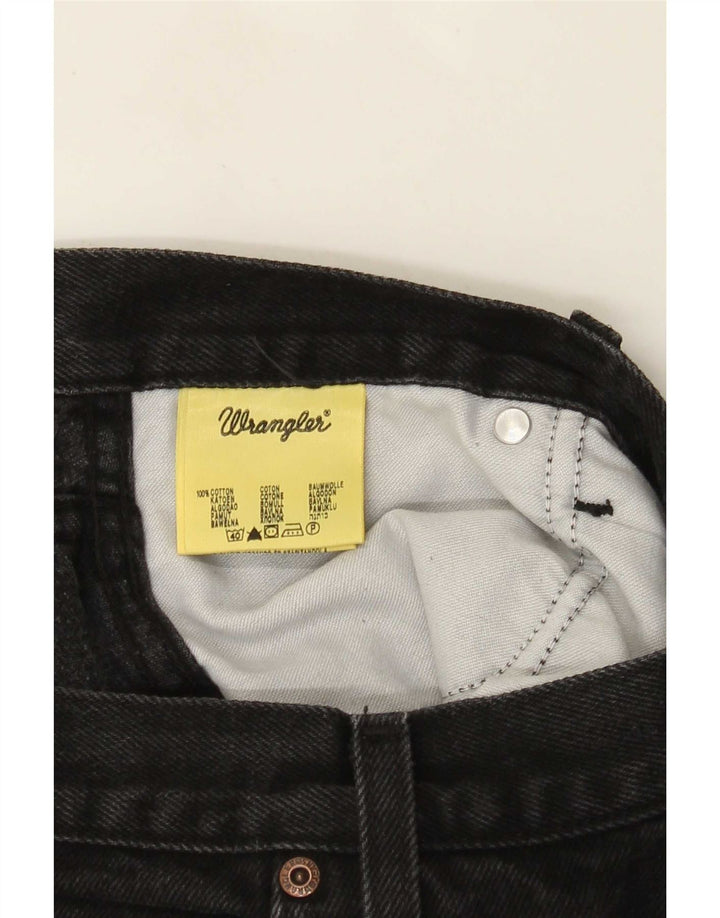 Wrangler Herren Bootcut Jeans W34 L27 Schwarze Baumwolle