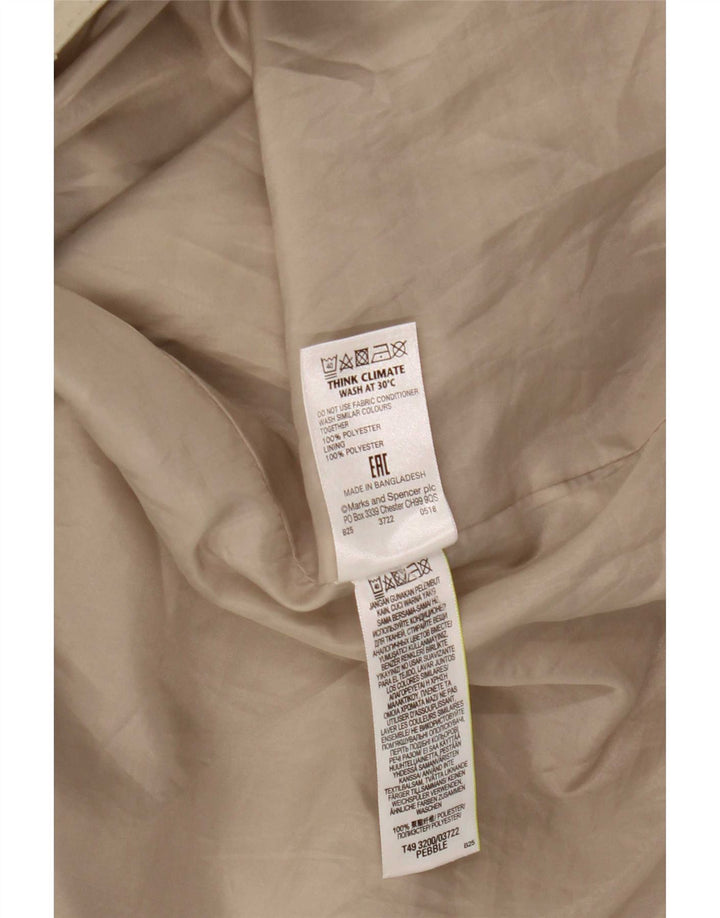 Marks & Spencer Damen Trenchcoat UK 20 2XL Beige Polyester
