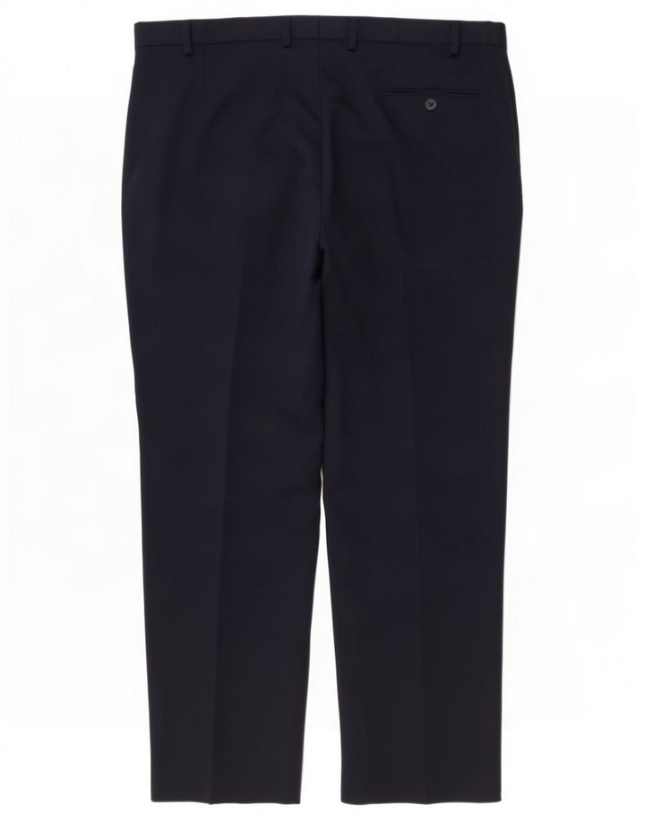Marks & Spencer Herren-Anzughose in normaler Passform, W44, L31, Marineblau, Polyester