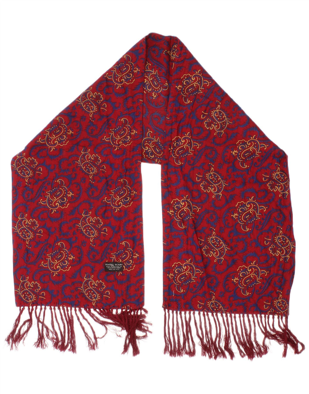 Tootal Herrenschal, Einheitsgröße, rotes Paisleymuster