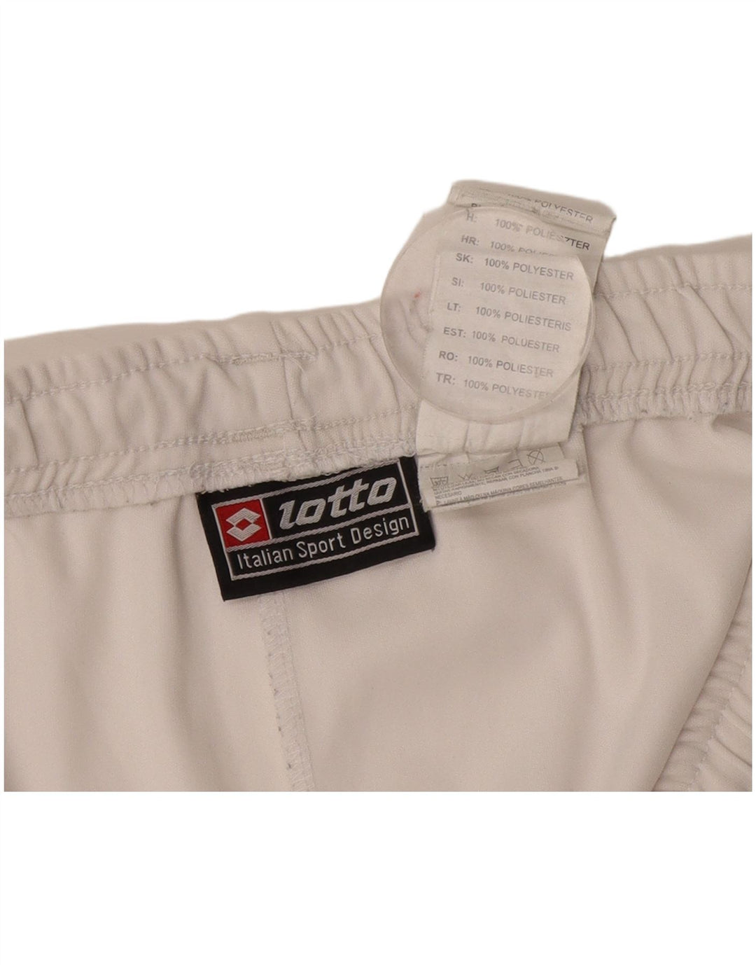 Lotto Herren-Sportshorts, groß, aus weißem Polyester