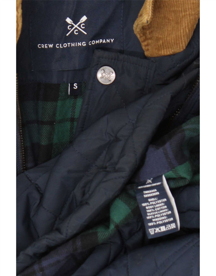 Crew Clothing Herren Steppjacke UK 36 Small Marineblau Polyester