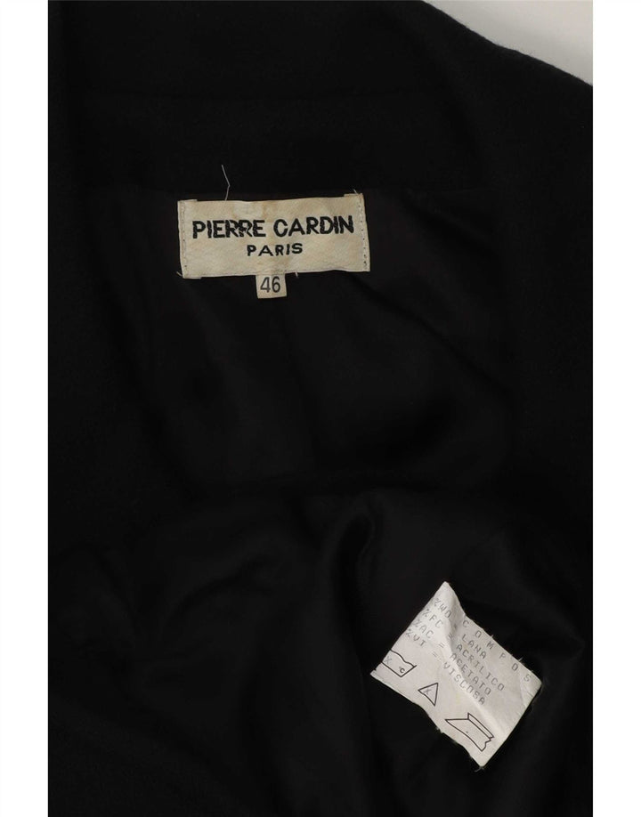 Pierre Cardin Damen-Blazerjacke mit 4 Knöpfen, IT 46, große schwarze Wolle