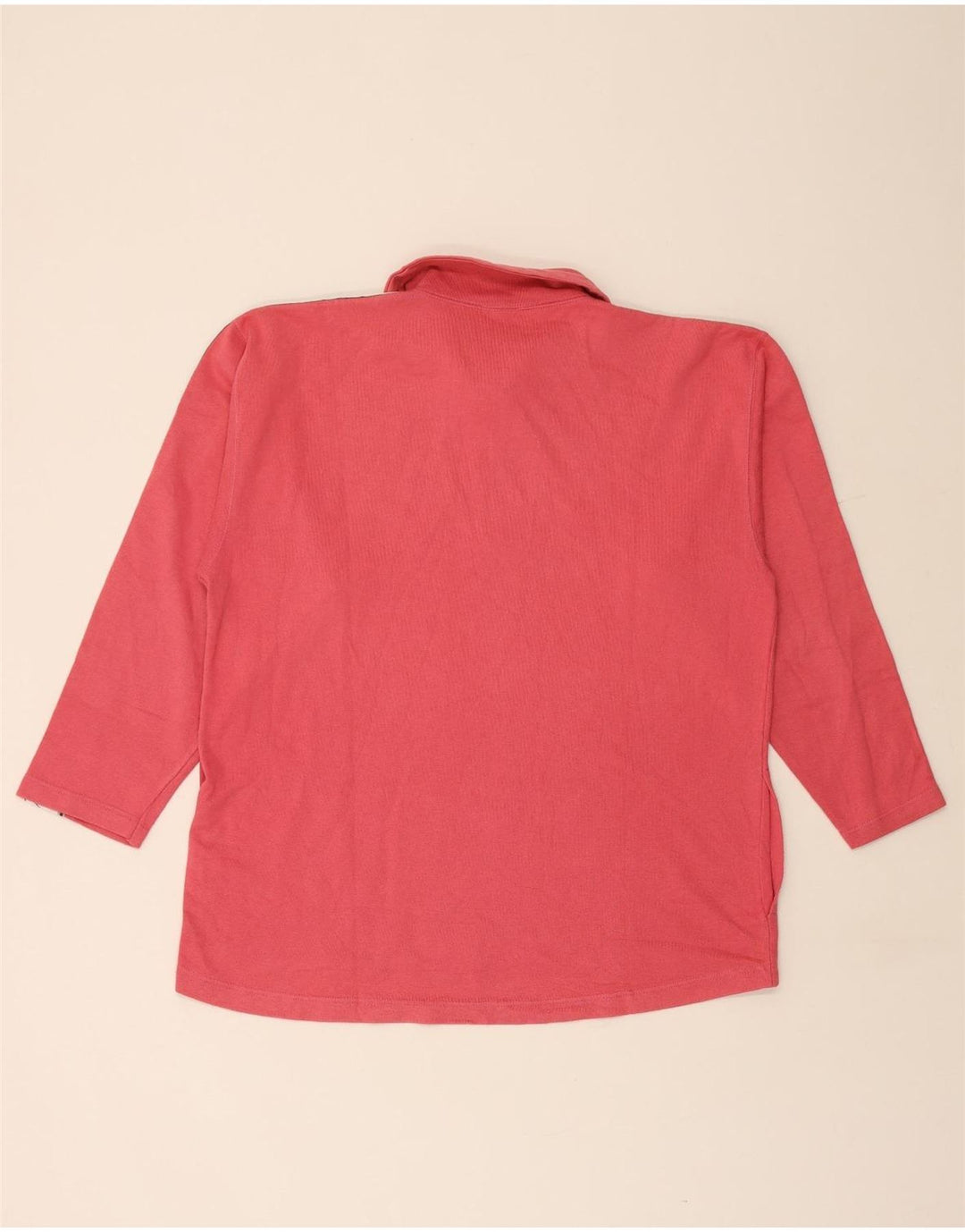 ASICS Herren-Sweatshirt mit grafischem Reißverschluss und Rundhalsausschnitt, groß, rosa, Baumwolle