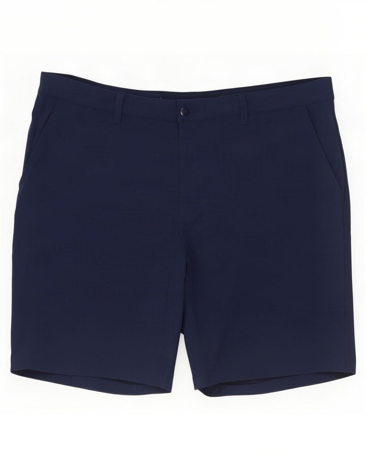 Adidas Herren Chino Shorts W40 XL Marineblau Polyester
