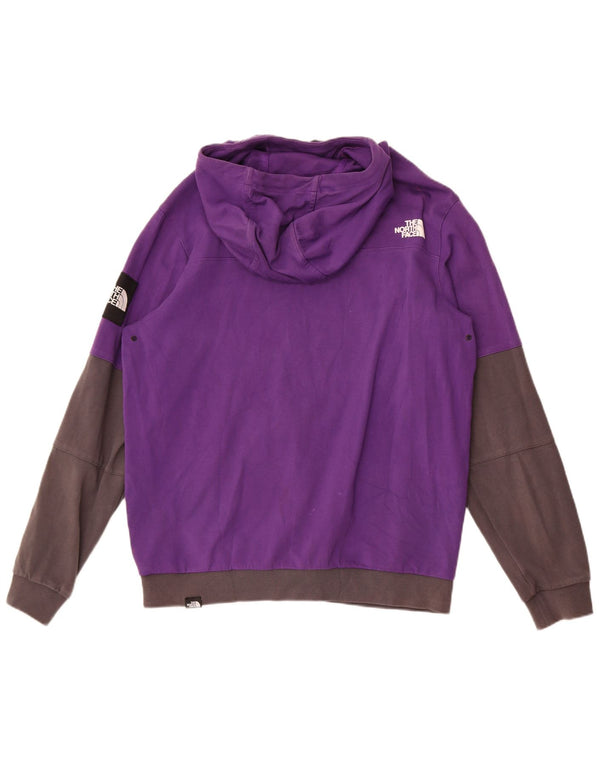 The North Face Herren-Kapuzenpullover mit Grafik, groß, Lila, Colourblock-Baumwolle