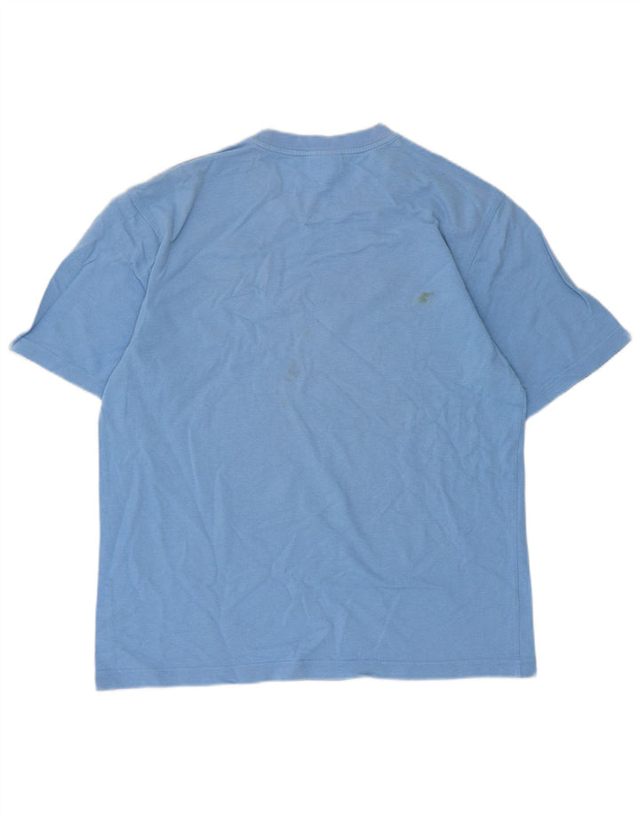 Lacoste Herren T-Shirt Top Größe 4 mittelblaue Baumwolle