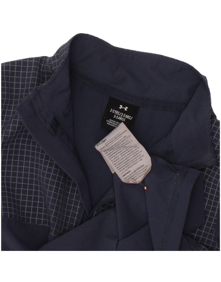 UNDER ARMOUR Jungen-Trainingsanzug mit grafischem Pullover, 2–3 Jahre, marineblau kariert