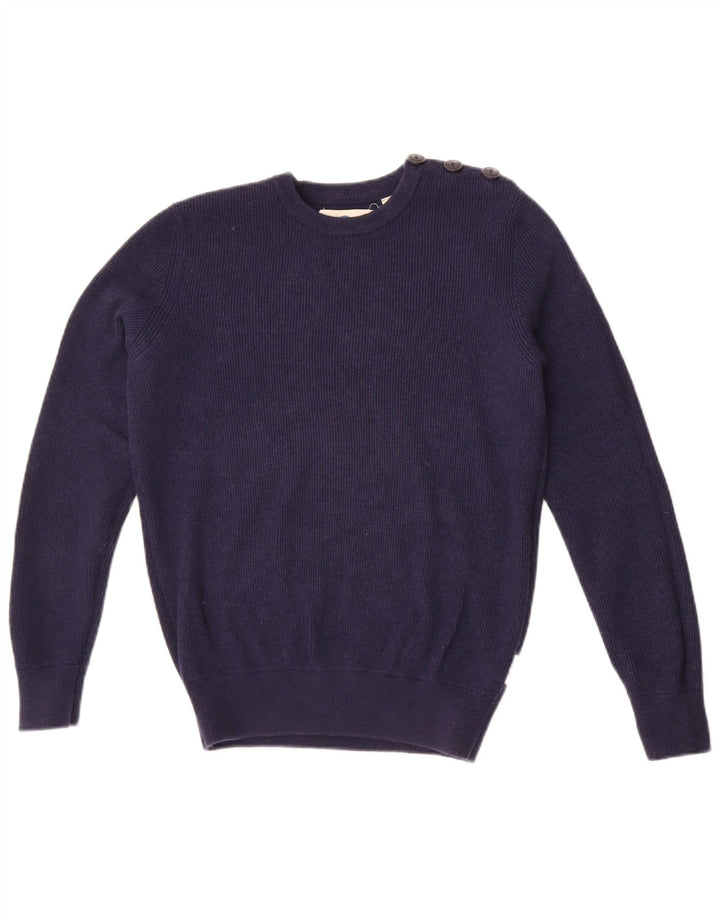 North Sails Herren-Pullover mit Rundhalsausschnitt, Größe S, marineblaue Baumwolle