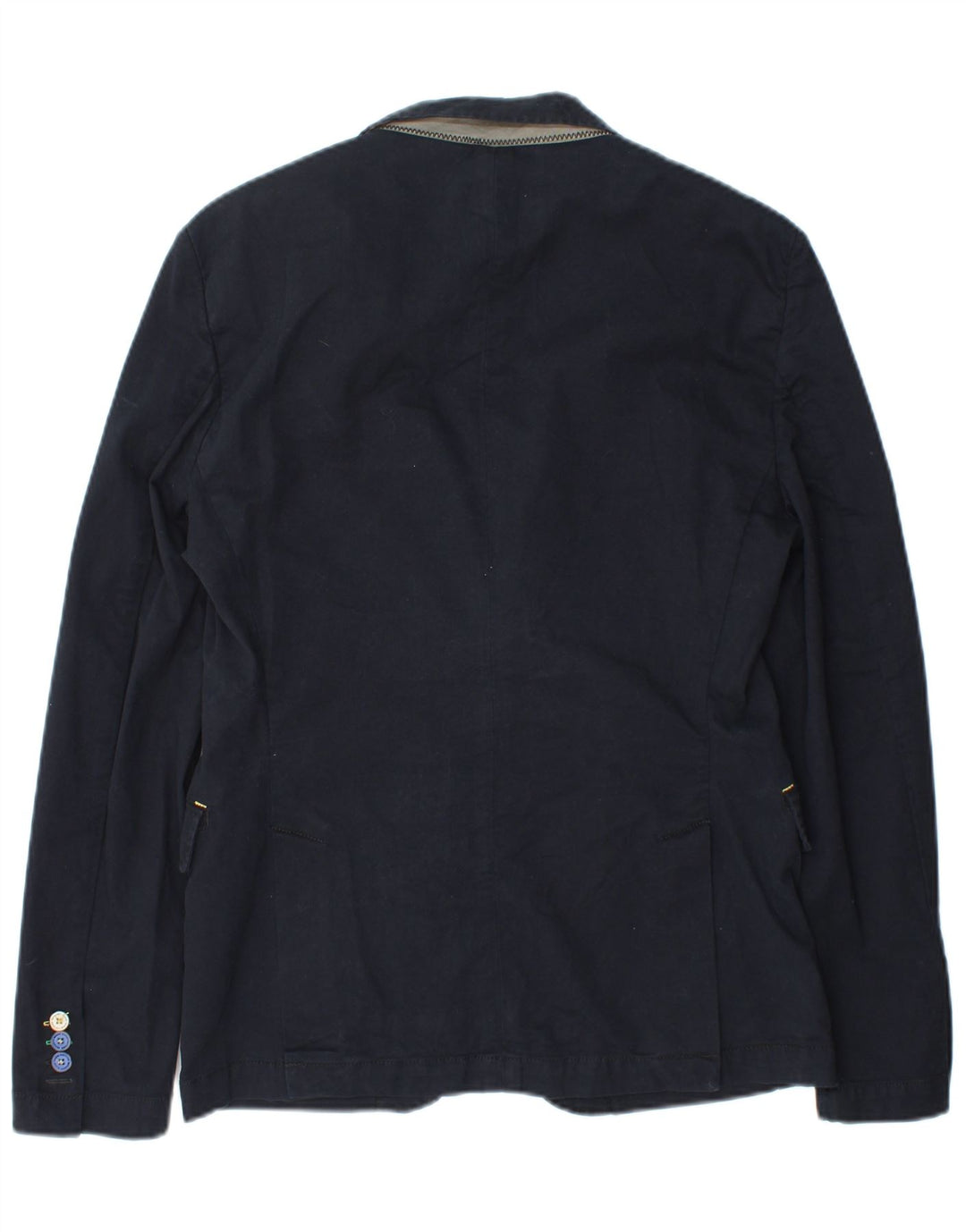 Zara Herren 2-Knopf-Blazerjacke UK 38 Mittelmarineblau