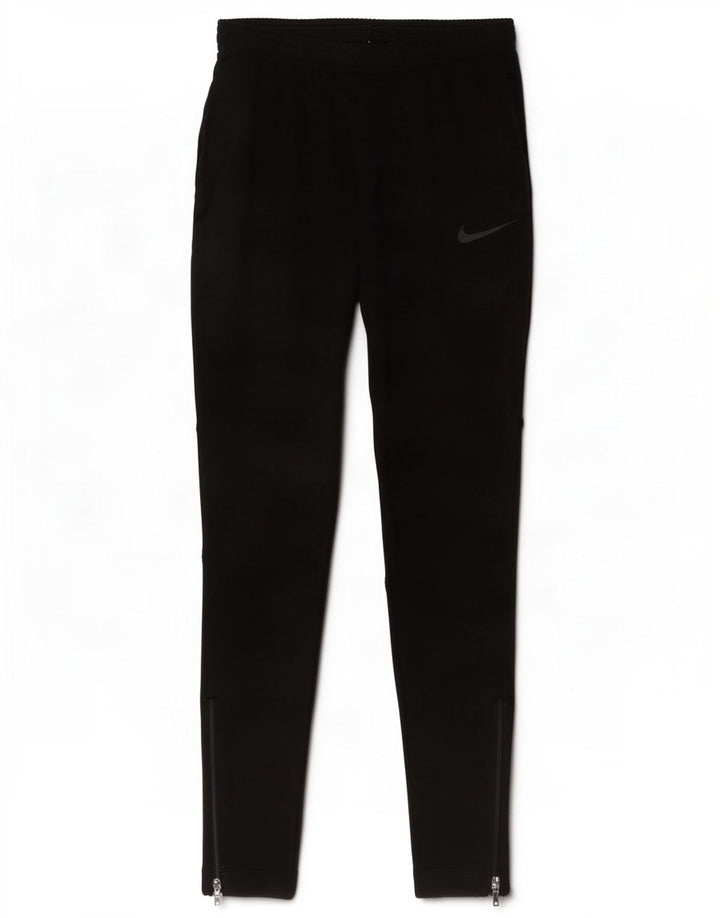 Nike Trainingshose für Jungen, 10–11 Jahre, mittelgroß, schwarzes Polyester