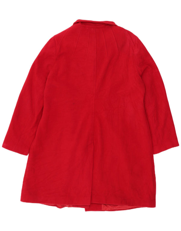 John Lewis Damenmantel UK 18 XL Rote Wolle