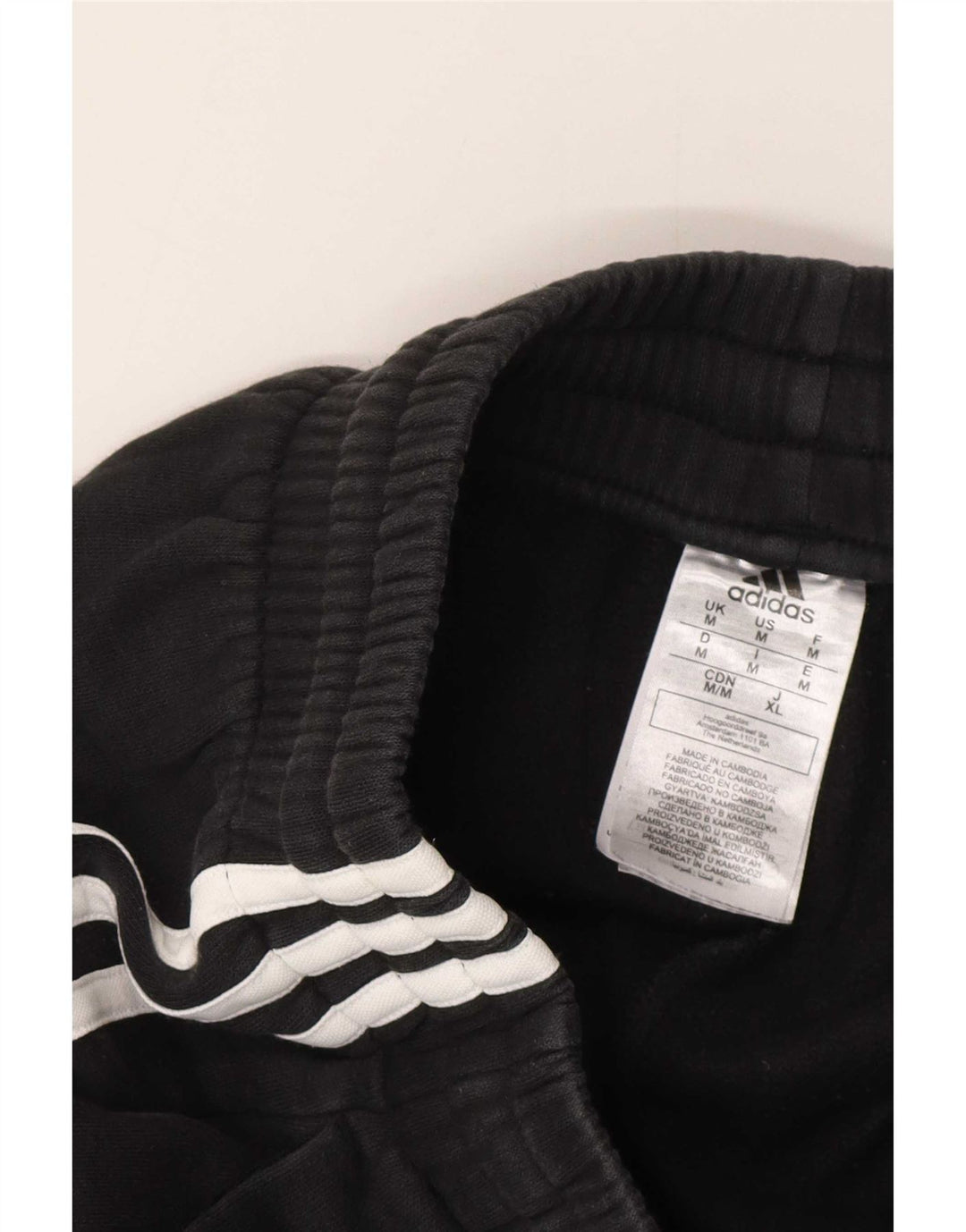 Adidas Herren-Trainingshose, Jogginghose, mittelschwarz, Baumwolle