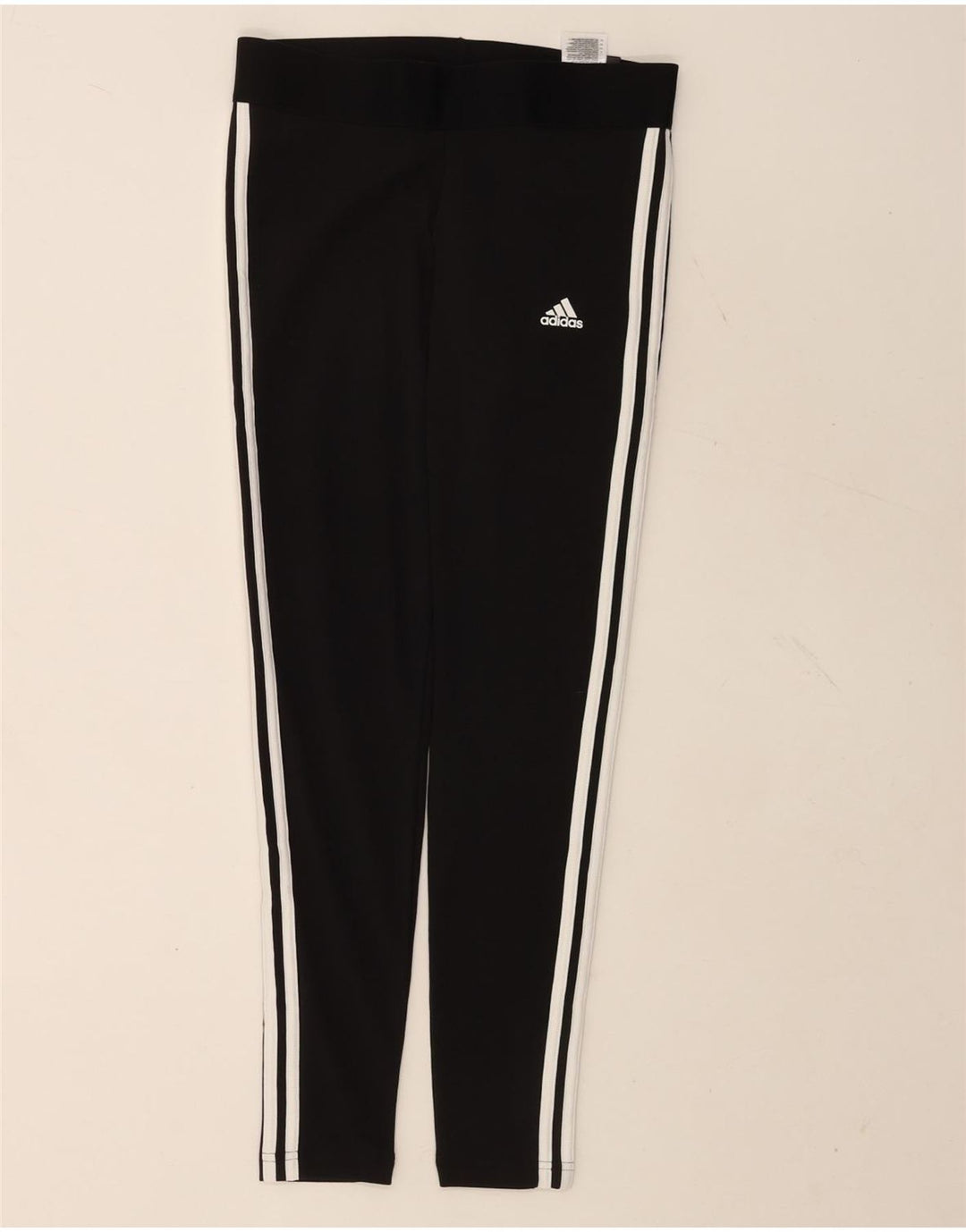 Adidas Damen Leggings UK 12/14 Mittelschwarze Baumwolle