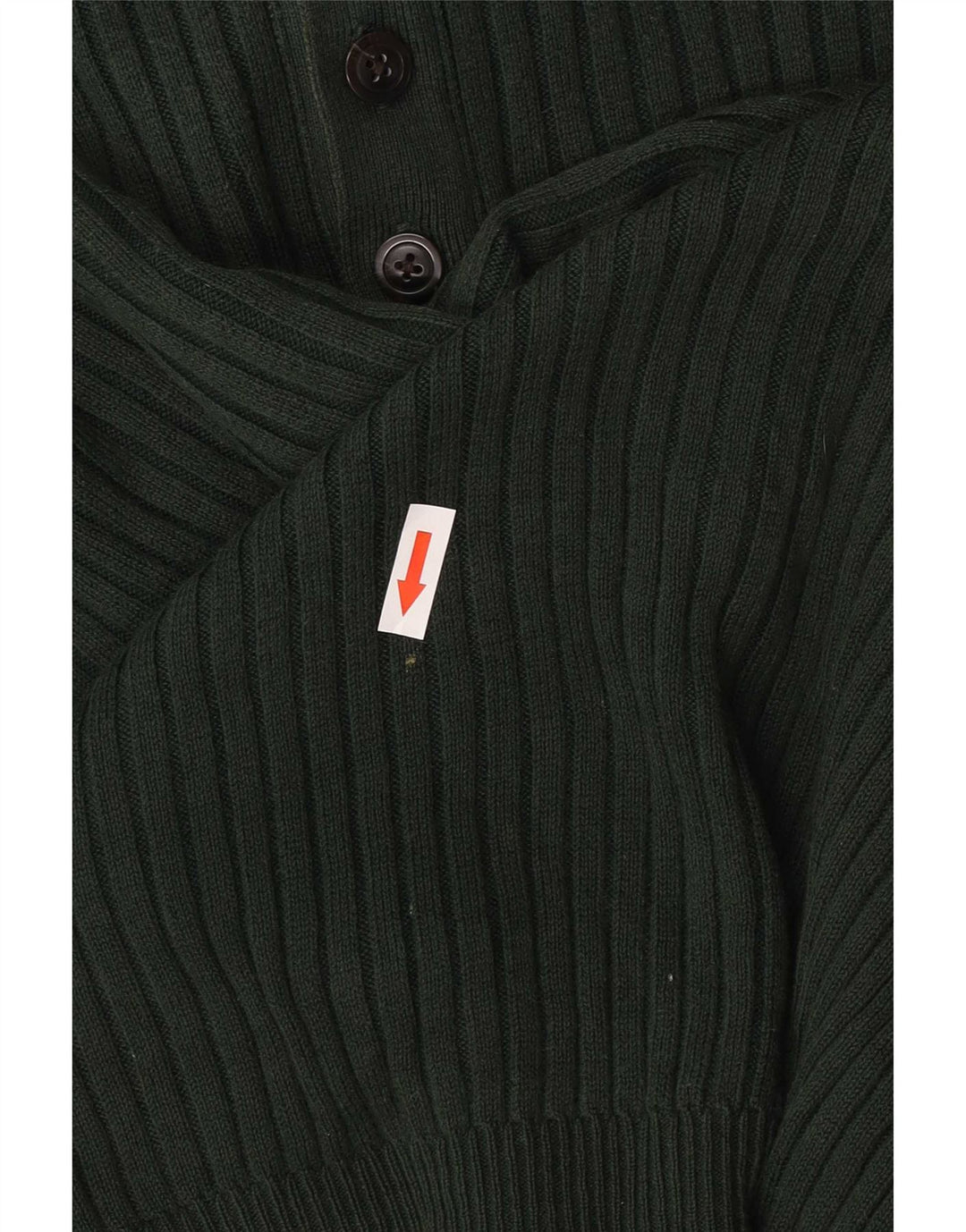 Nautica Herren-Pullover mit Knopfkragen, groß, grüne Baumwolle