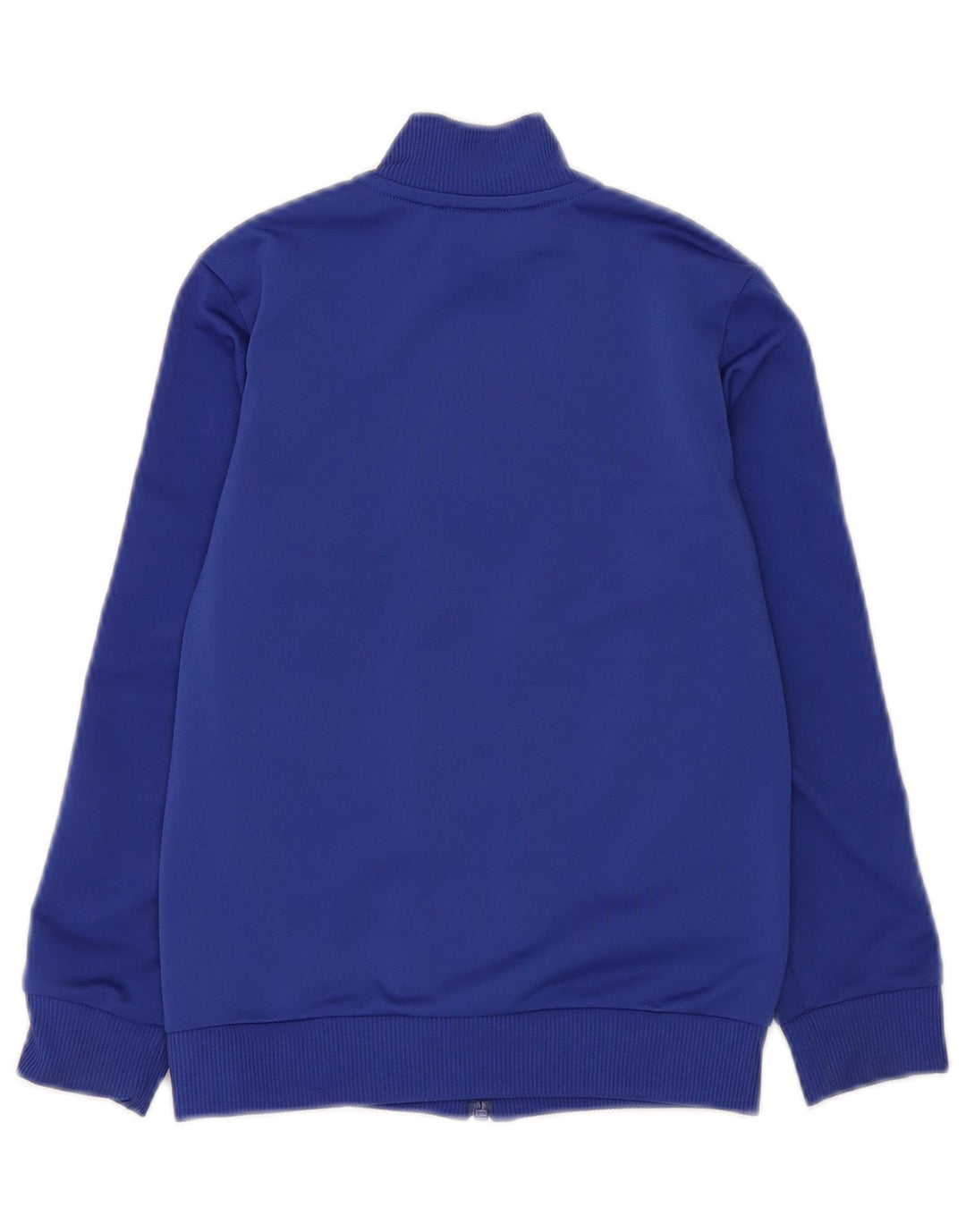 Adidas Jungen-Trainingsanzug-Top-Jacke, 7–8 Jahre, blaues Farbblock-Polyester