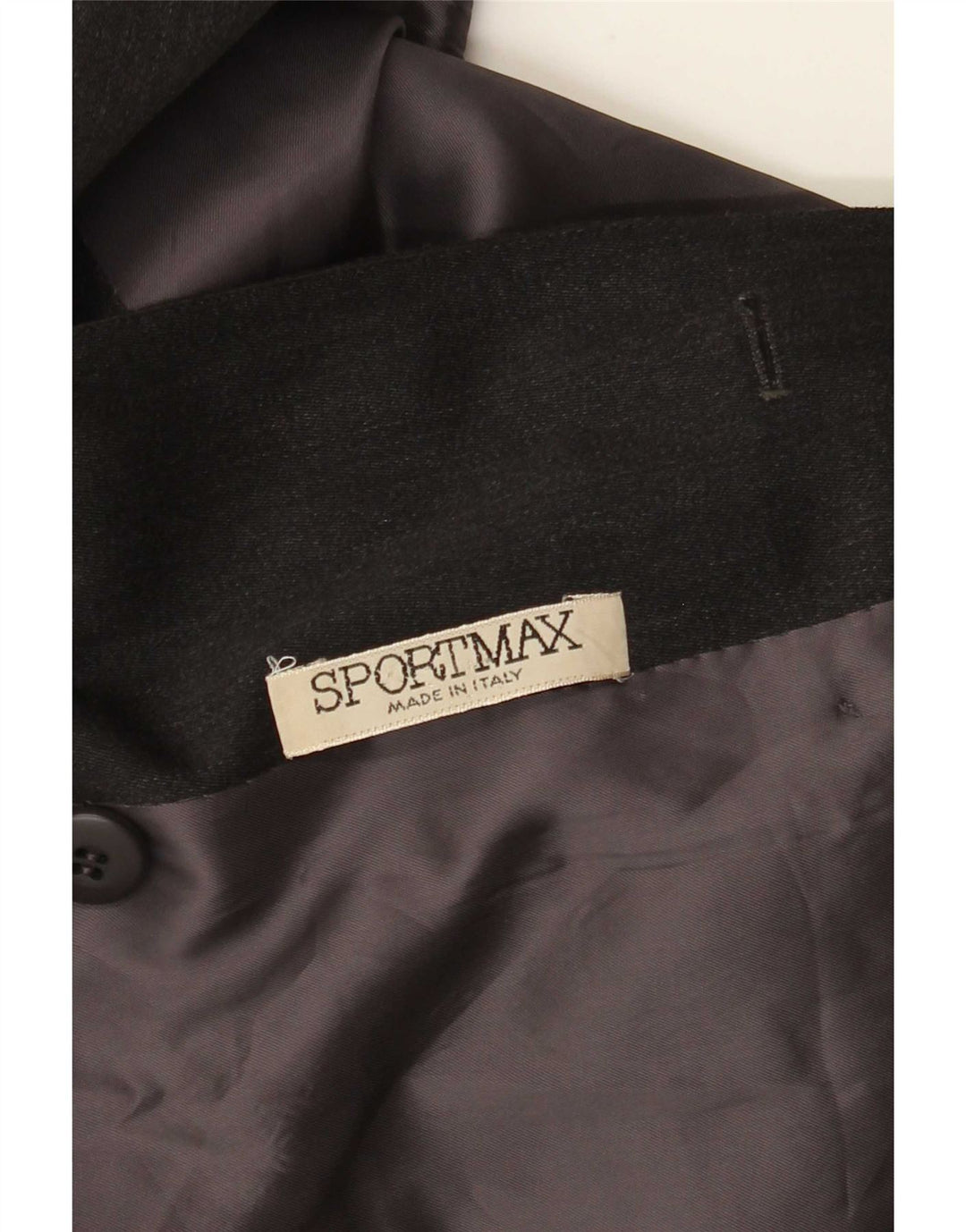 Sportmax Damen Zweireihiger Mantel UK 14 Mittelgrau