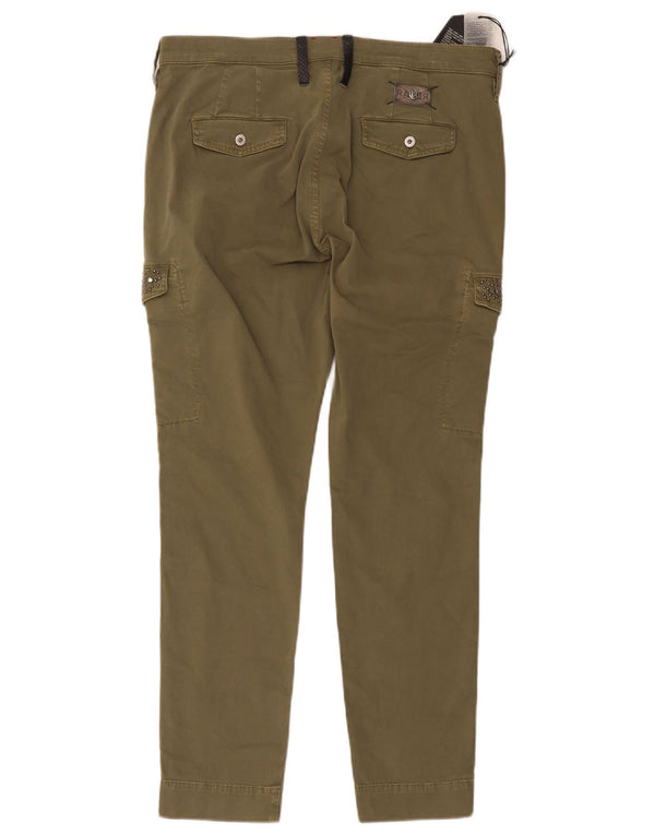 RA-RE Skinny-Cargohose für Damen, W31, L27, Khaki, Baumwolle
