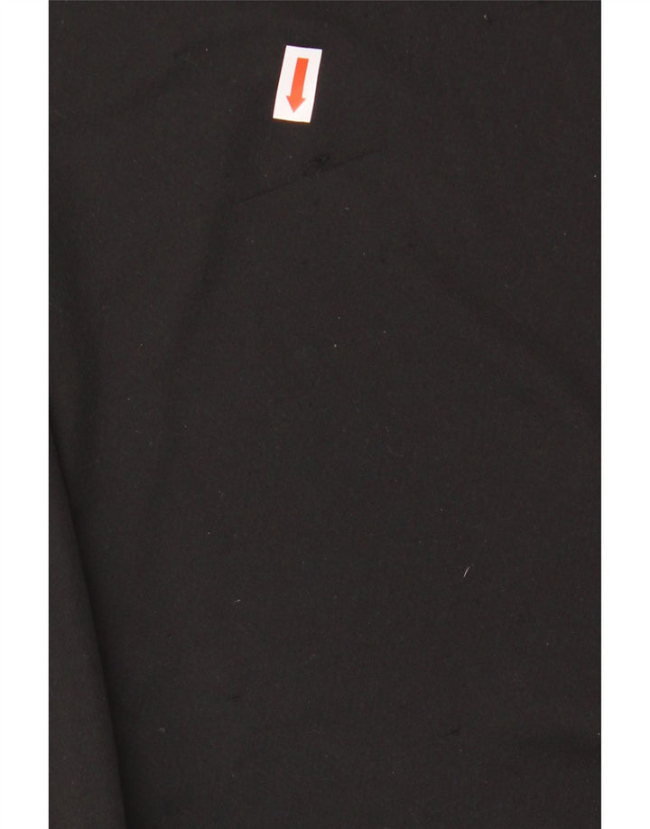 ADIDAS Climalite T-Shirt für Jungen, 13–14 Jahre, schwarzes Colourblock-Polyester