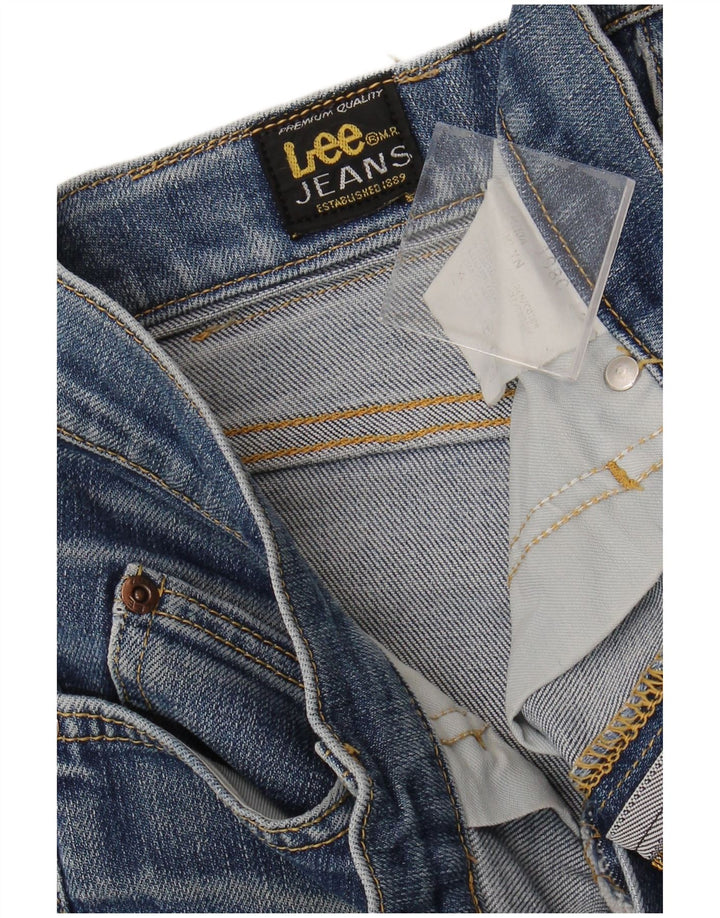 LEE Womens Straight Jeans W28 L30 Blue Cotton
