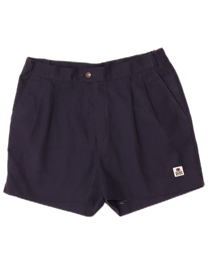 Cerruti 1881 Herren-Chinoshorts mit Pegged, Größe 48, Größe M, W30, Marineblau, Polyester