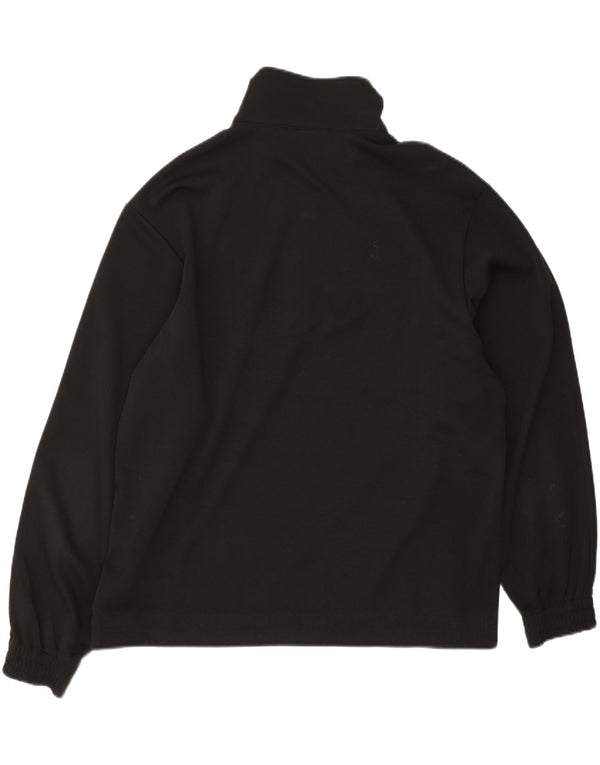 Lotto Herren-Sweatshirt mit Reißverschluss, XL, Schwarz, Polyester