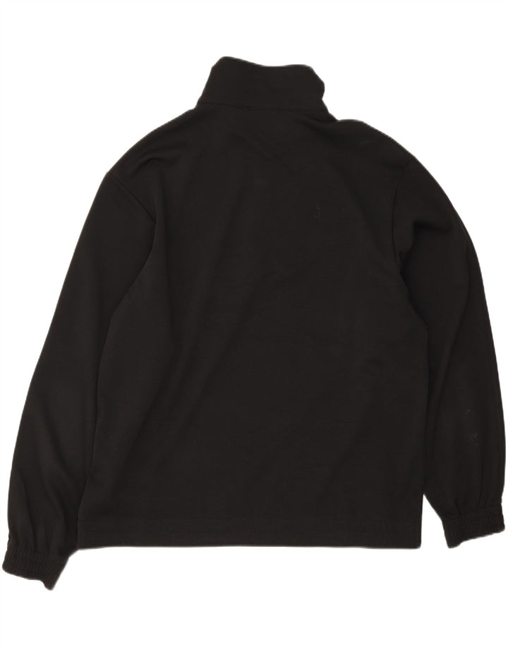Lotto Herren-Sweatshirt mit Reißverschluss, XL, Schwarz, Polyester