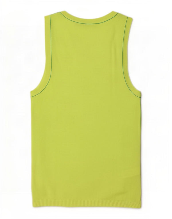 Zara Damen Weste Top UK 12 Mittelgrüne Viskose