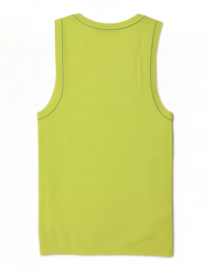 Zara Damen Weste Top UK 12 Mittelgrüne Viskose