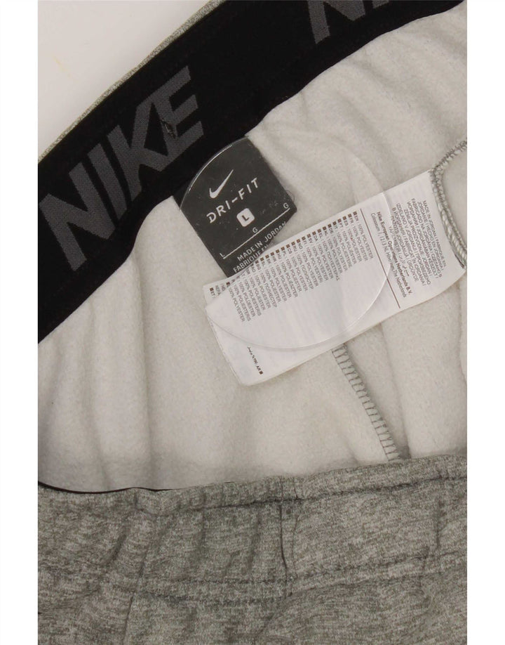 Nike Herren Dri Fit Trainingshose Joggers Large Grau Polyester