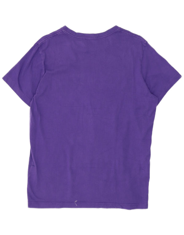 Diesel Damen Grafik T-Shirt Top Large Lila Klassisch
