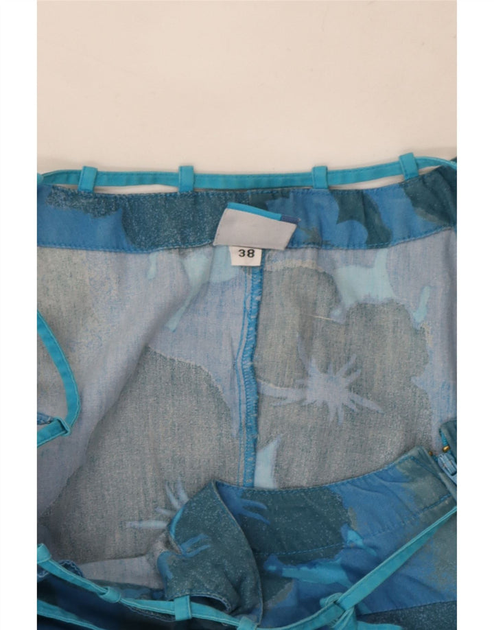 Rip Curl Damen Neckholder-Kleid, EU 38, mittelblaue Blumen-Baumwolle